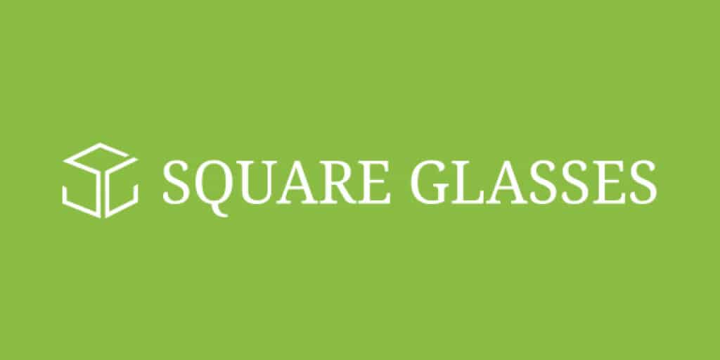 logo square glasses