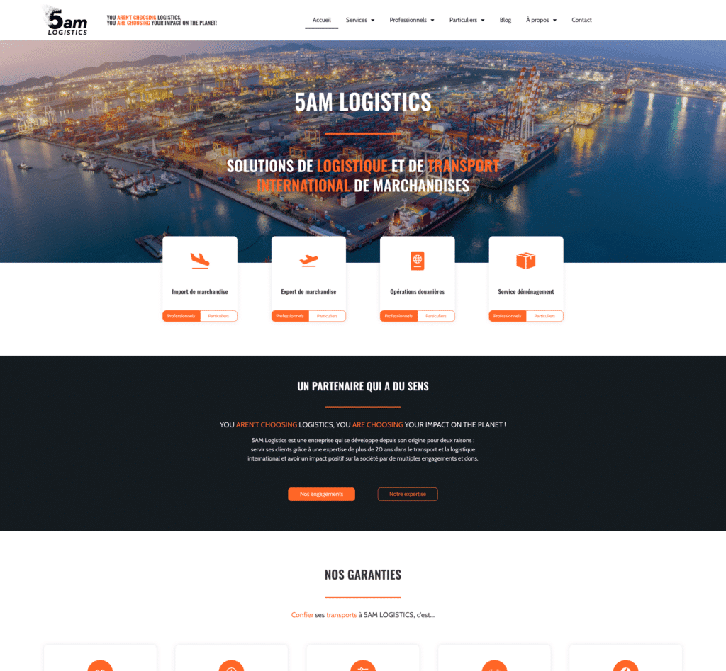 Réalisation AdSum — 5AM Logistics