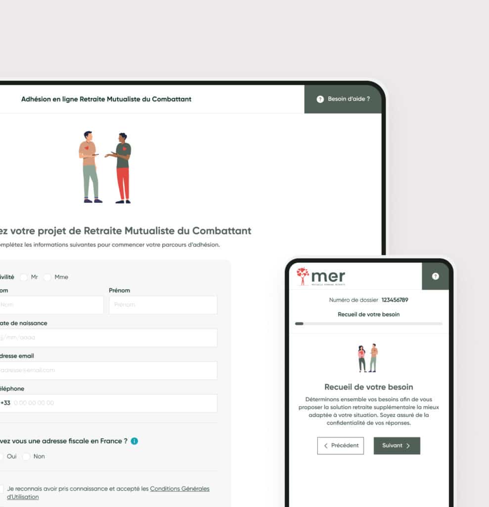 Mutuelle Épargne Retraite — digitalisation du parcours d'adhésion