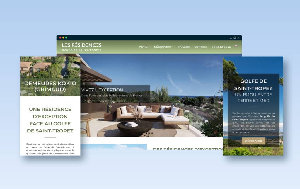 Réalisation Bridge Communication — Les Residences du Golfe de Saint-Tropez