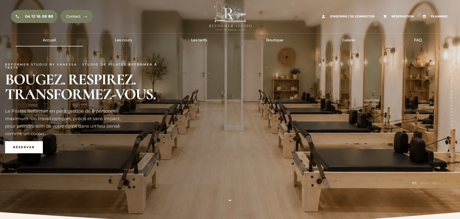 Réalisation Jalis — Réformer Studio by Vanessa (Trets)