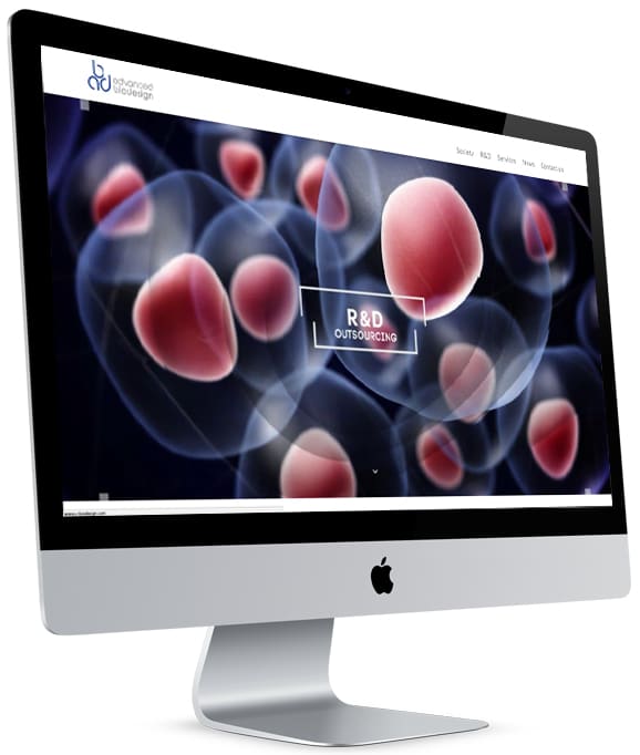 Advanced Biodesign — site vitrine avec vidéo (biotech / santé)
