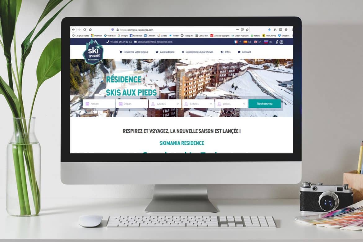 Réalisation Novadeo — Skimania Résidence - campagne de référencement payant Google Ads (hébergement ski)