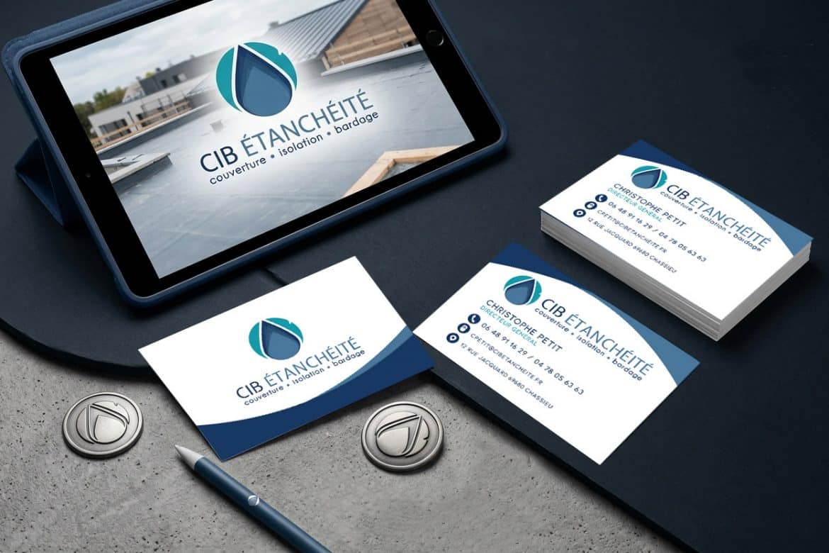 Réalisation Novadeo — CIB Étanchéité - identité visuelle et supports print (BTP)