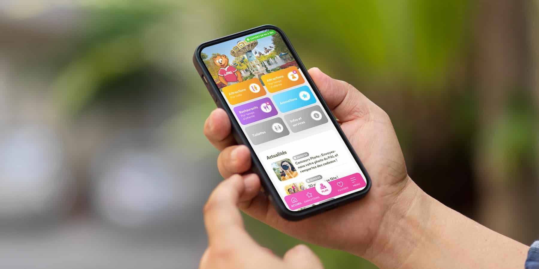 Le PAL — Progressive Web App du parc d'attractions