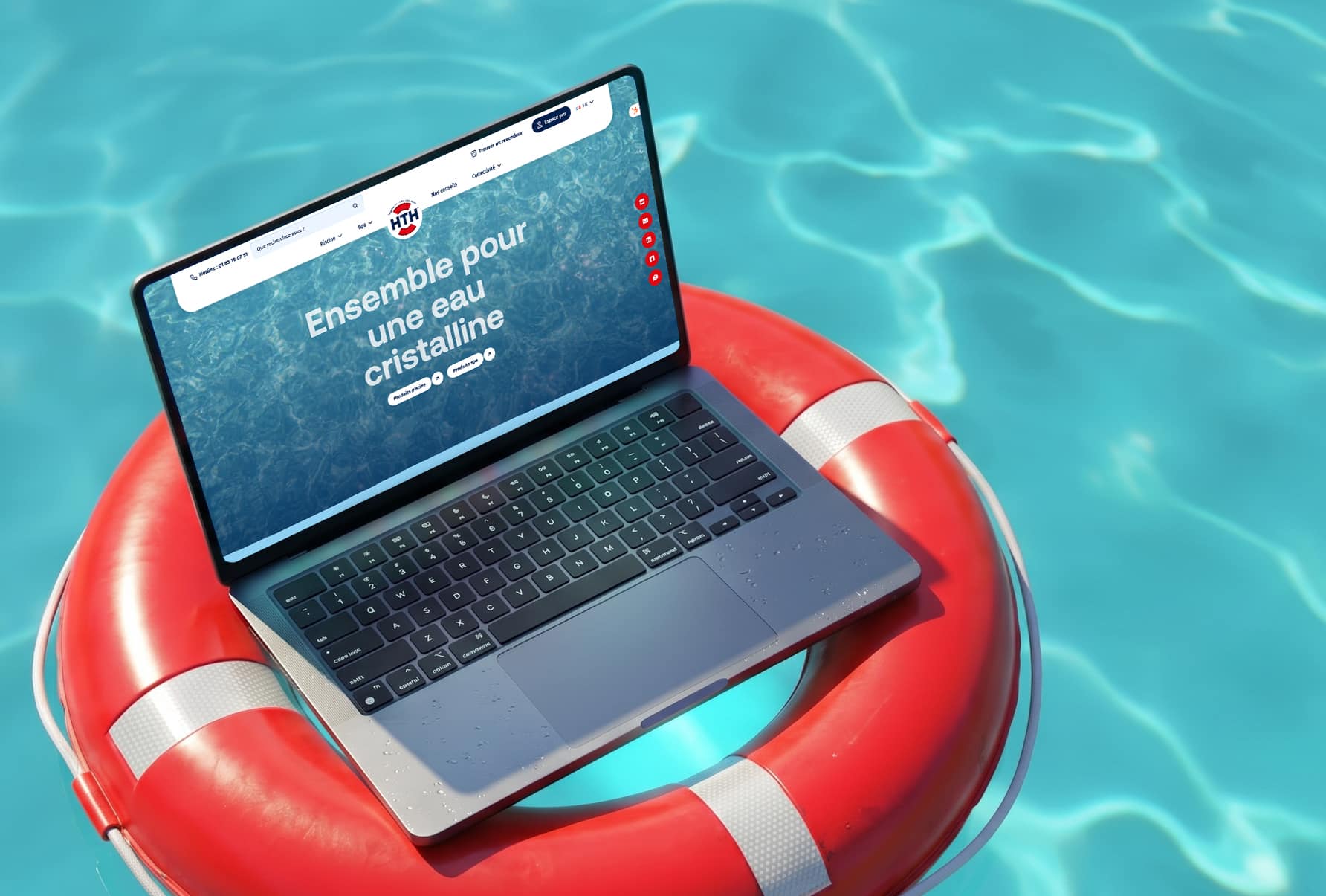 HTH Pool Solutions — réalisation Pilot'in