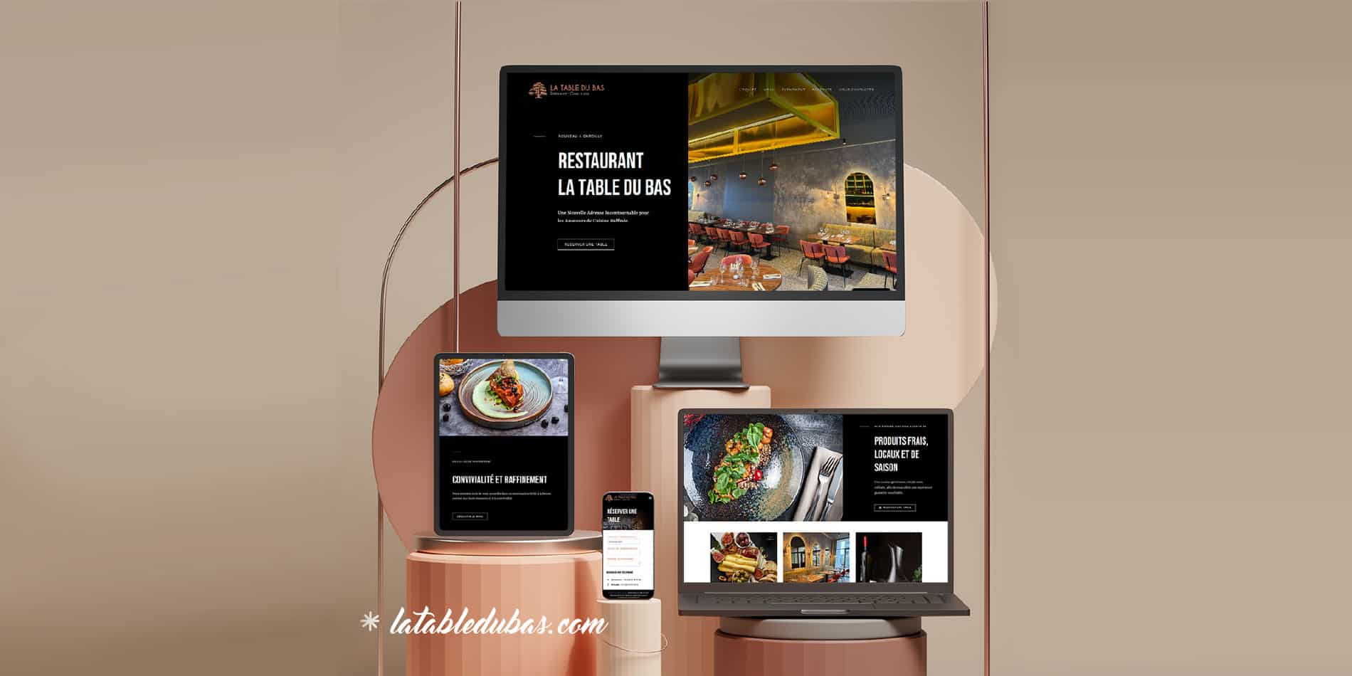 La Table du Bas — site internet du restaurant à Dardilly