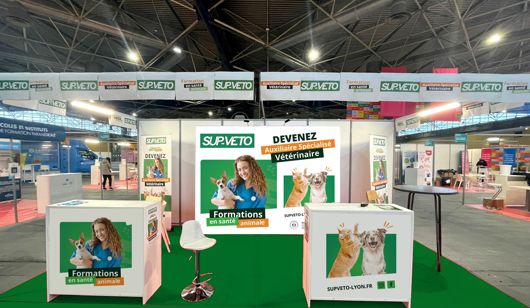 Salon de l'étudiant — aménagement de stand à Eurexpo Lyon
