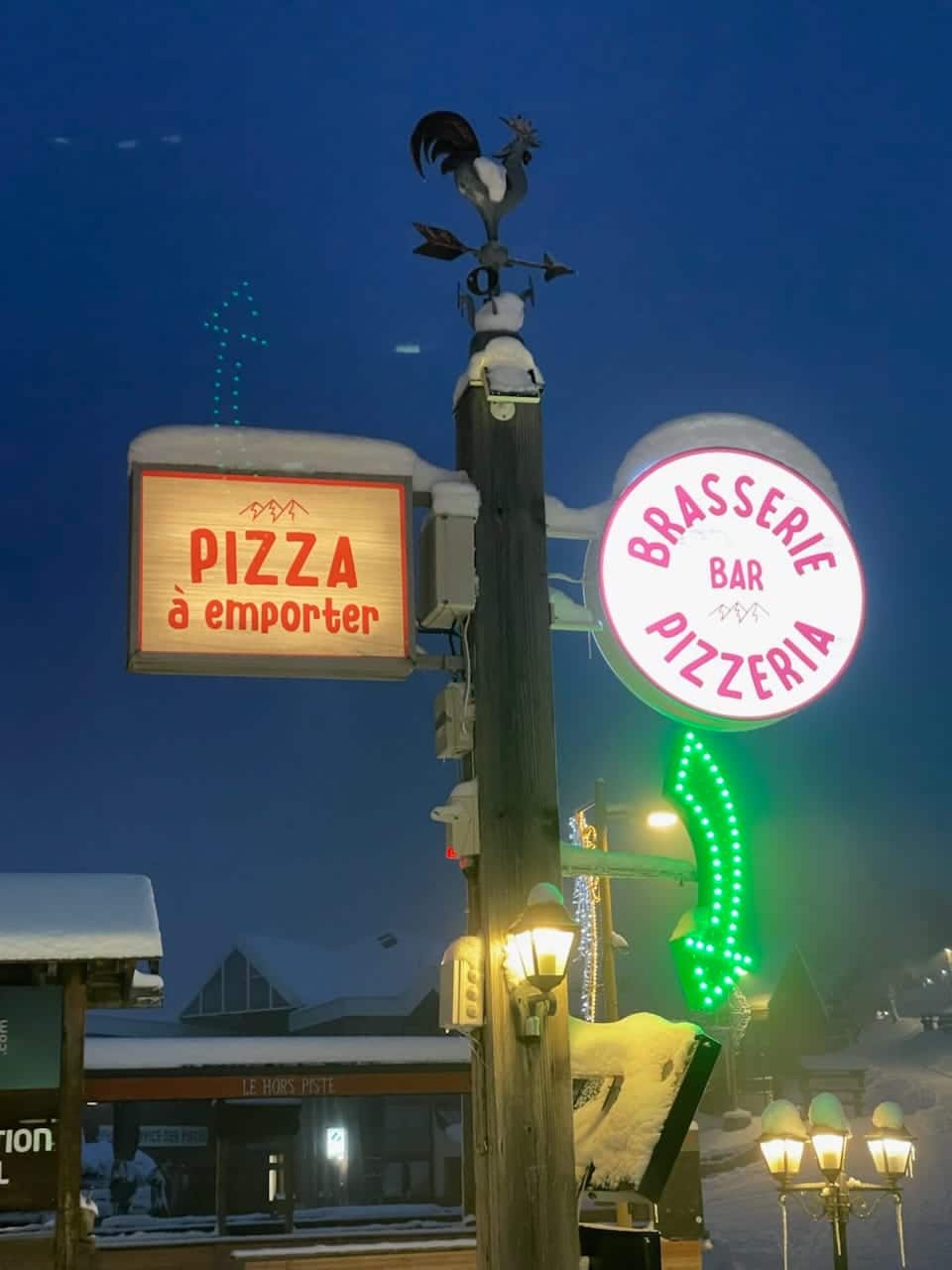 Pizzeria Le St Mury — enseigne caisson lumineux rond double face