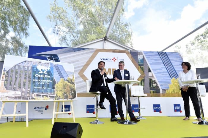 Réalisation Trait d'Union — Vinci Construction — Inauguration Omega (événementiel)