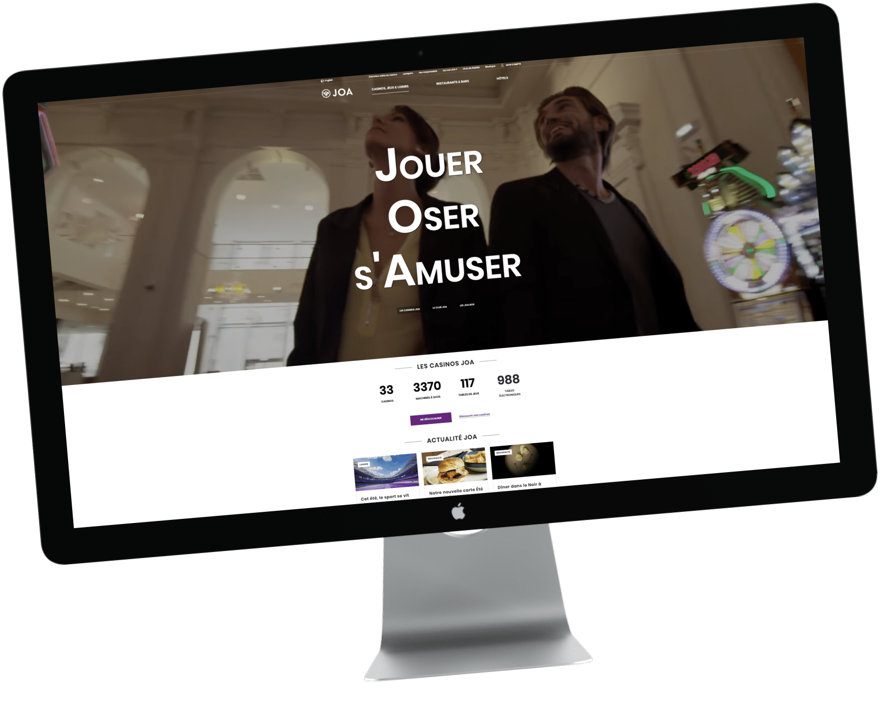 JOA — écosystème digital et hub de données (25 sites)
